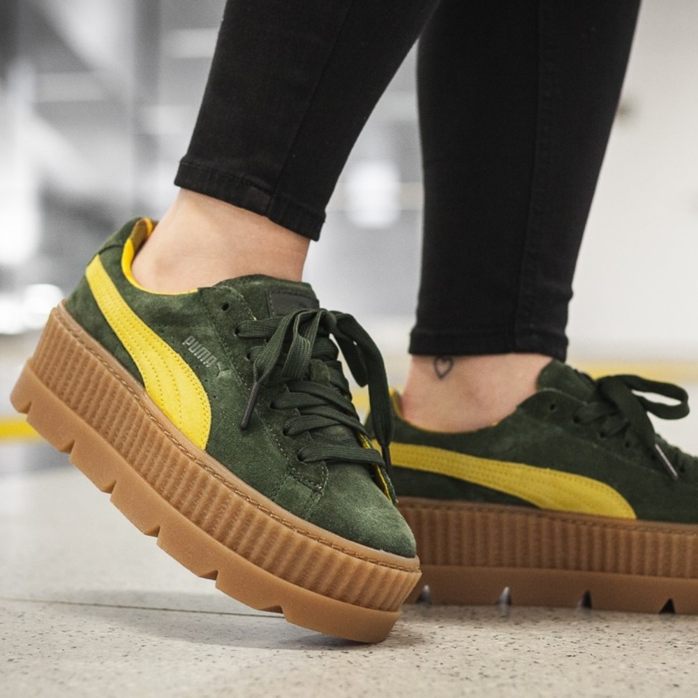 Puma x FENTY Platform Cleated Creeper Olive NIB - Picture 2 of 8